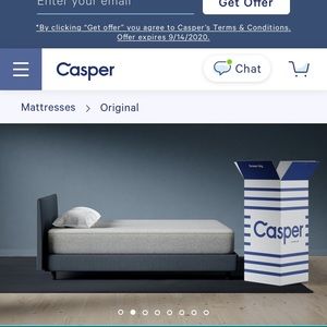 Original Hybrid Casper King Mattress brand new!